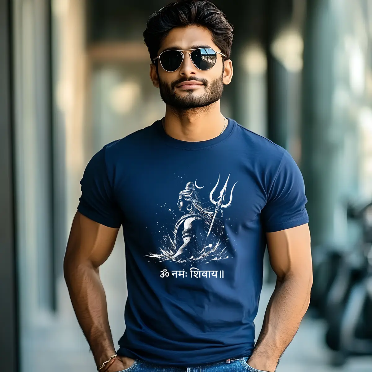 Shiva T-Shirt Shiva's Serenity Graphic Cotton T-Shirt for Men π±π±π±