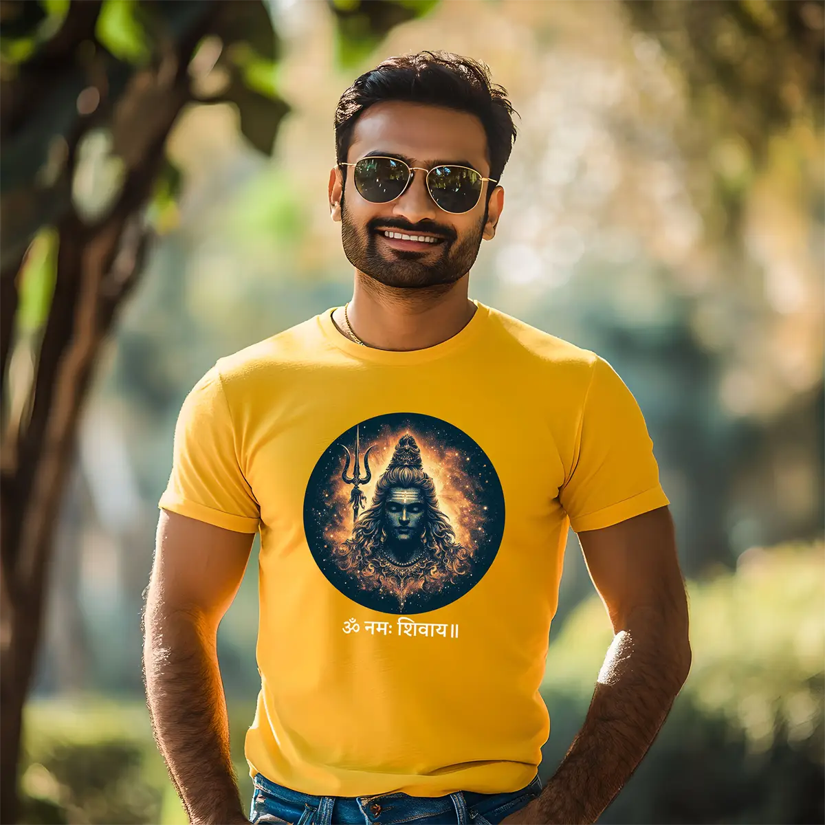 Shiva T-Shirt Blessings of Bholenath Graphic Cotton T-Shirt for Men π±π±π±
