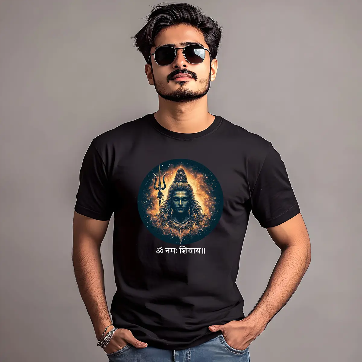 Shiva T-Shirt Blessings of Bholenath Graphic Cotton T-Shirt for Men π±π±π±