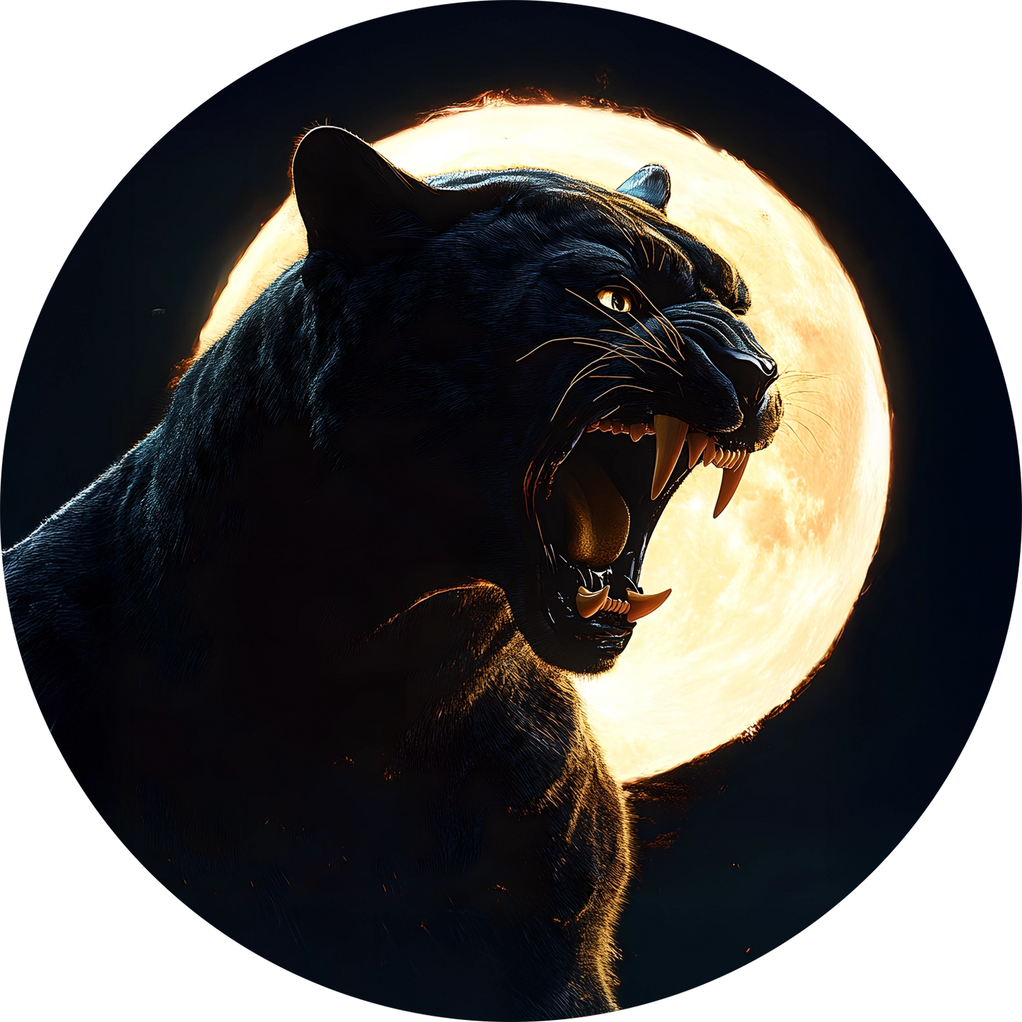 Black Panther T-Shirt for Kids Cotton Bold Shadow