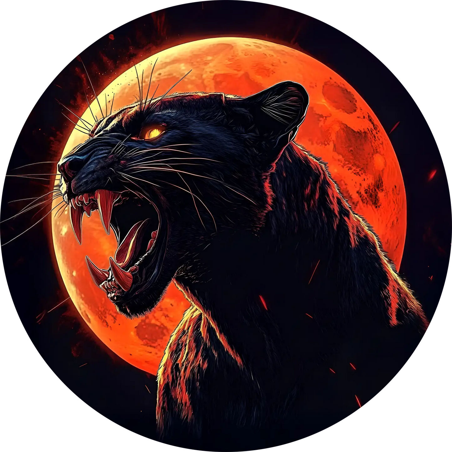 Black Panther T-Shirt for Women Cotton Fierce Predator