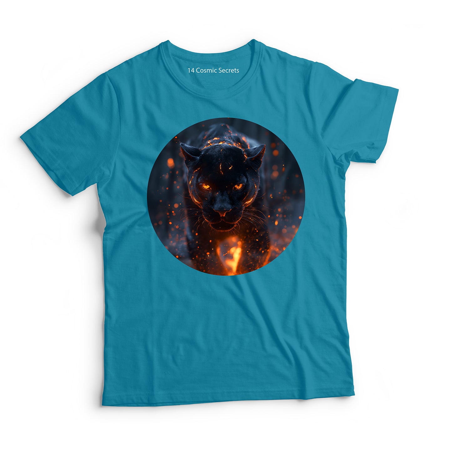 Majestic Forest Black Panther T-Shirt for Men Cotton
