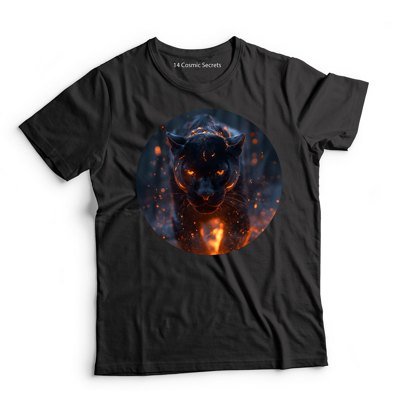 Majestic Forest Black Panther T-Shirt for Men Cotton