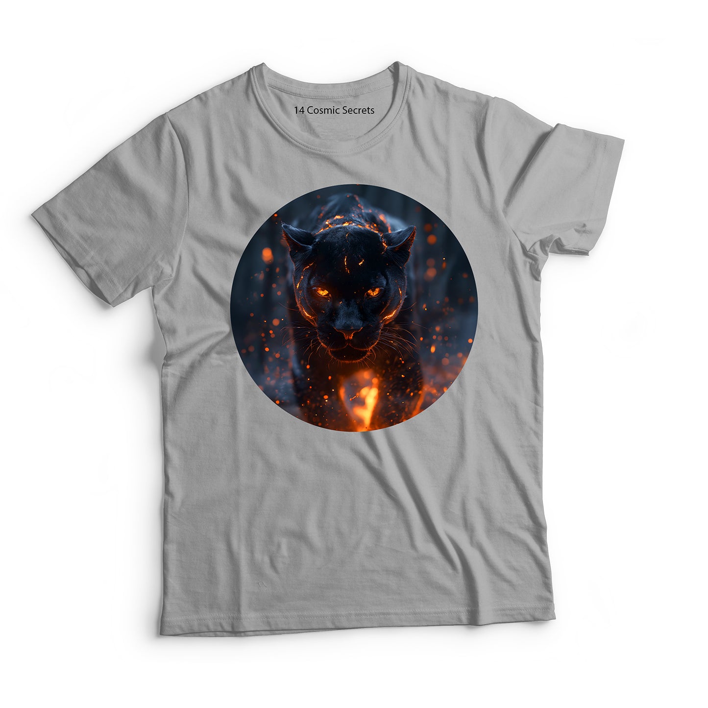 Majestic Forest Black Panther T-Shirt for Men Cotton