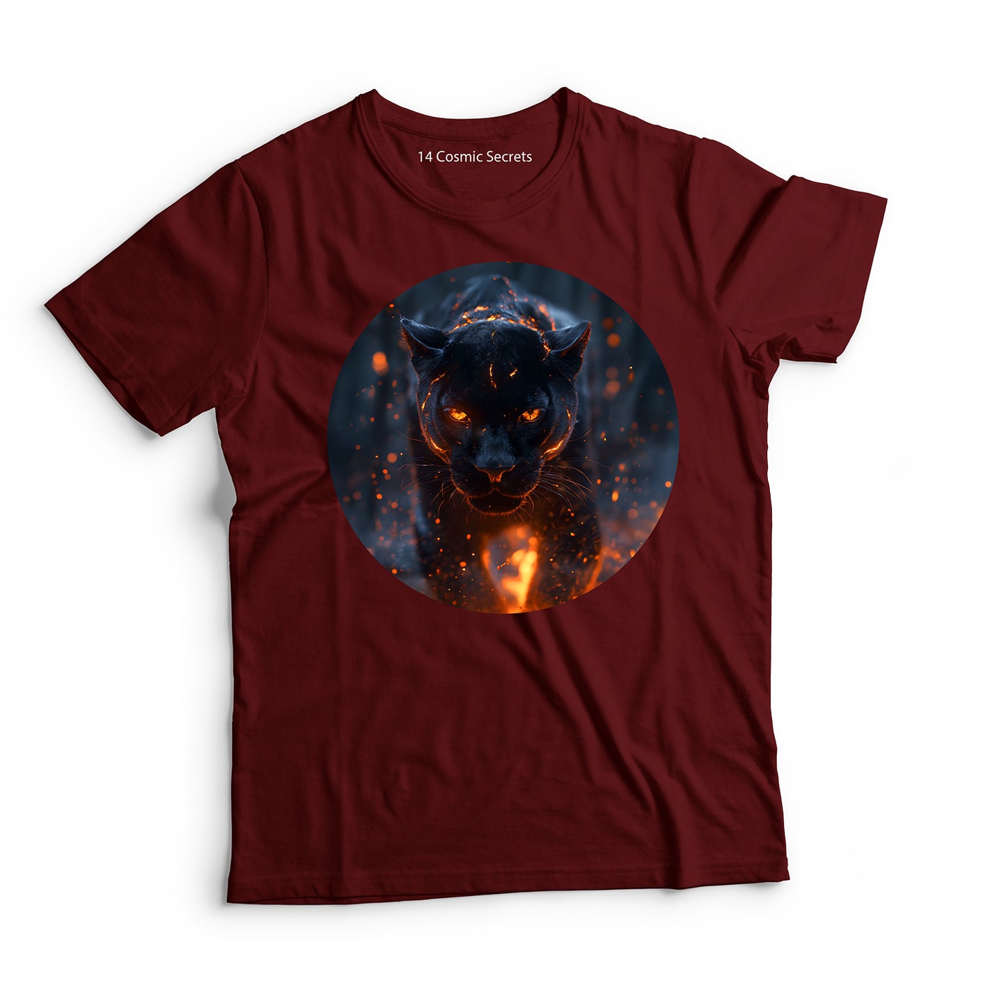 Majestic Forest Black Panther T-Shirt for Men Cotton