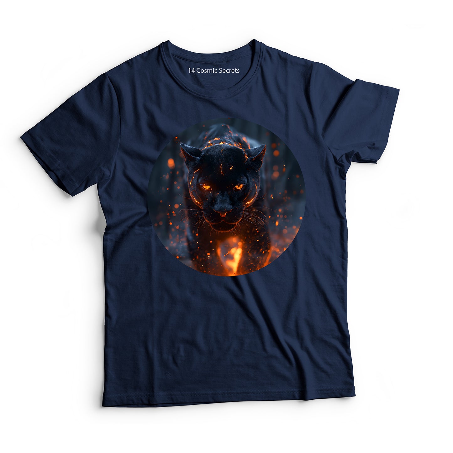 Majestic Forest Black Panther T-Shirt for Men Cotton
