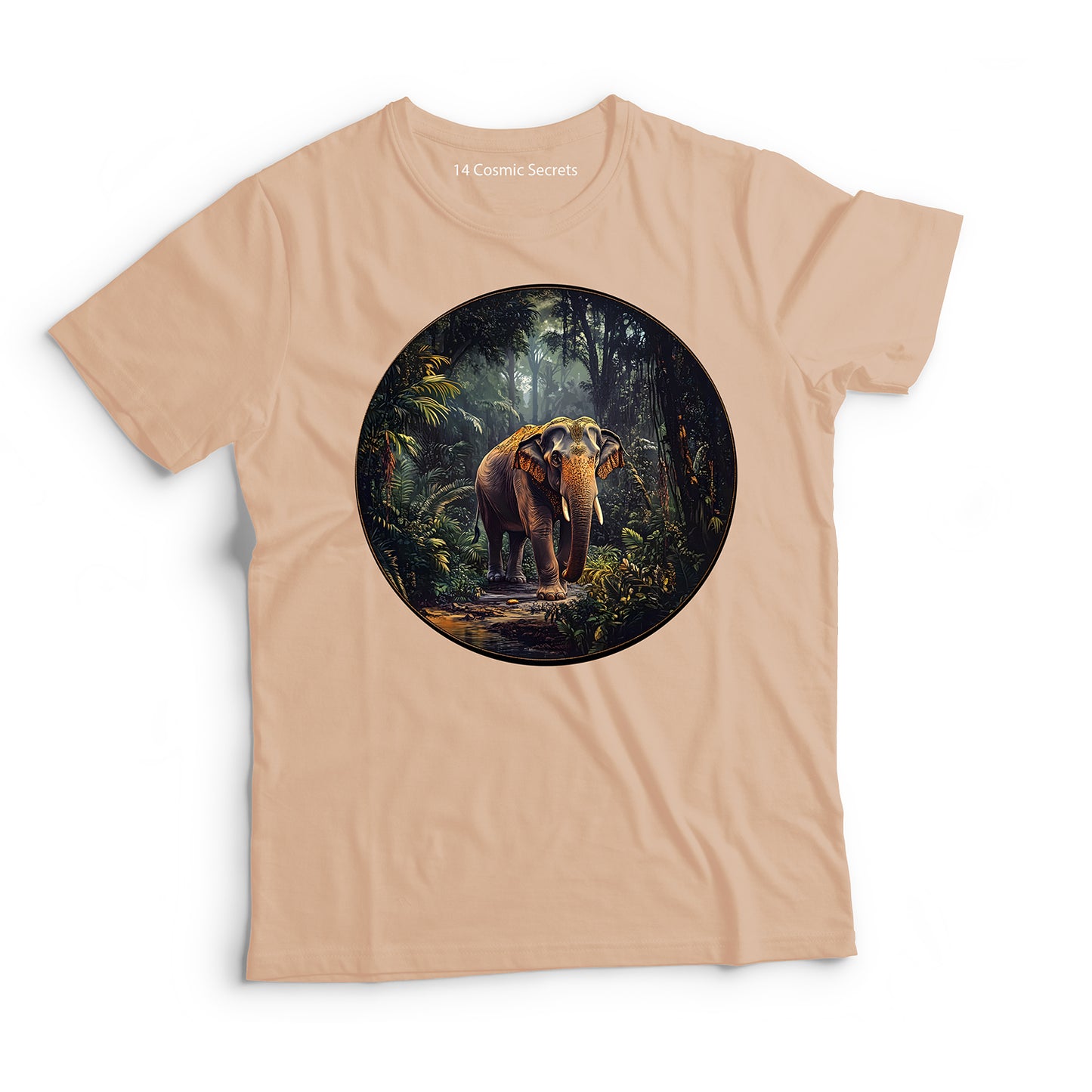 Elephant T-Shirt for Men Cotton Majestic Giant