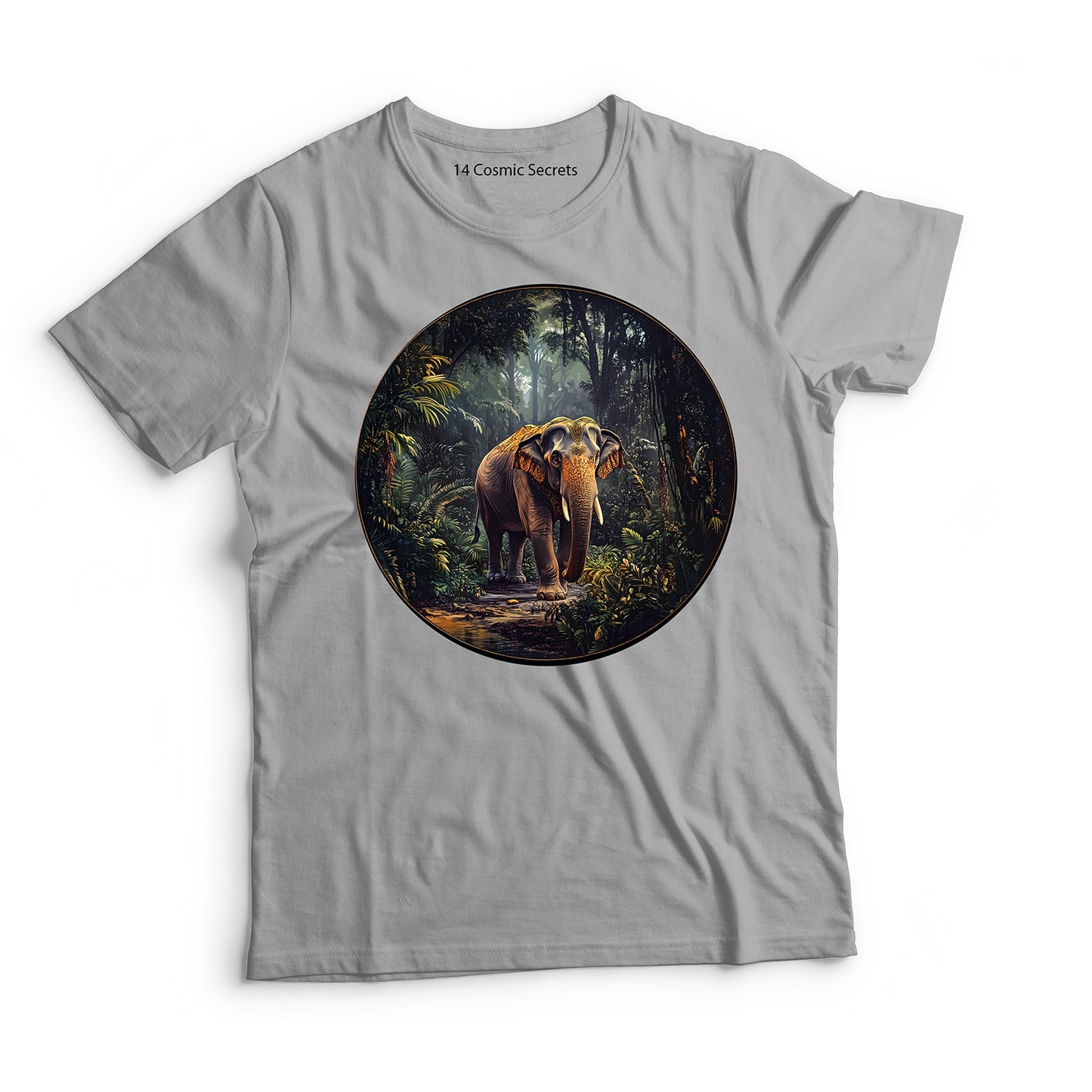 Elephant T-Shirt for Men Cotton Majestic Giant