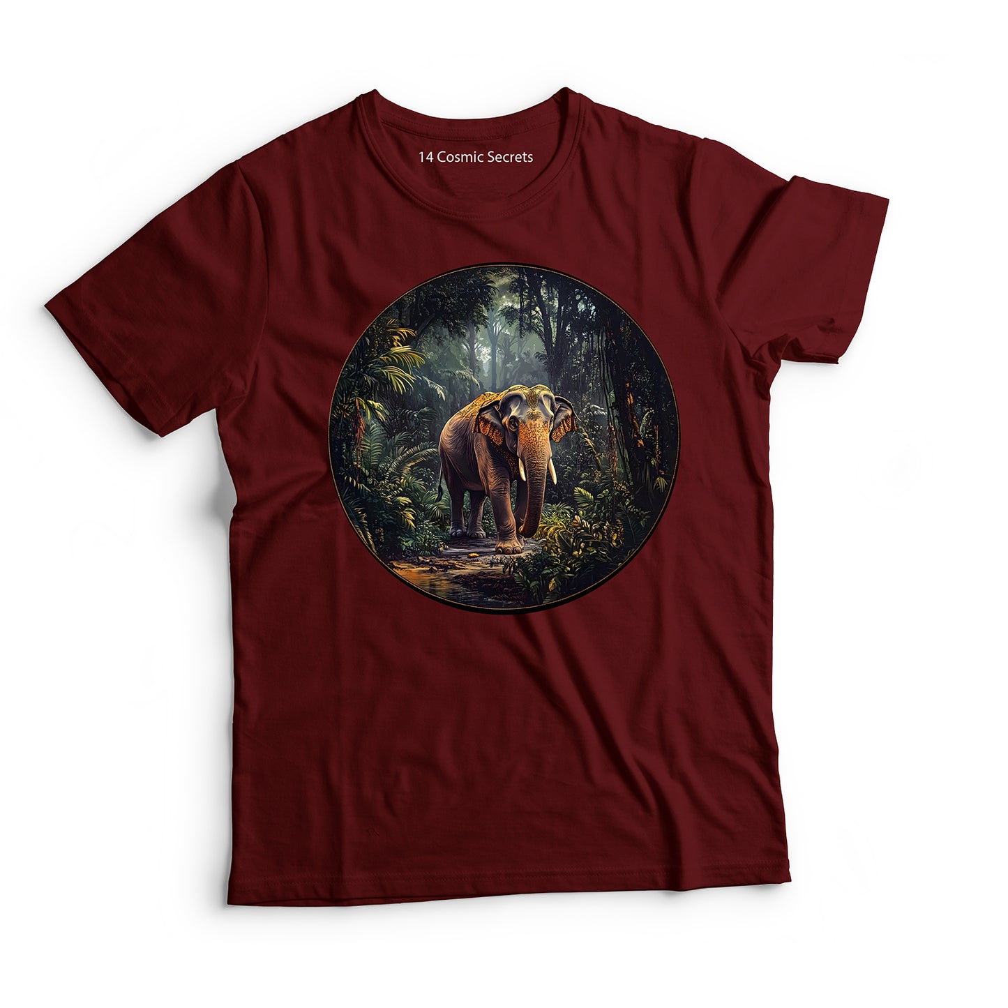 Elephant T-Shirt for Men Cotton Majestic Giant