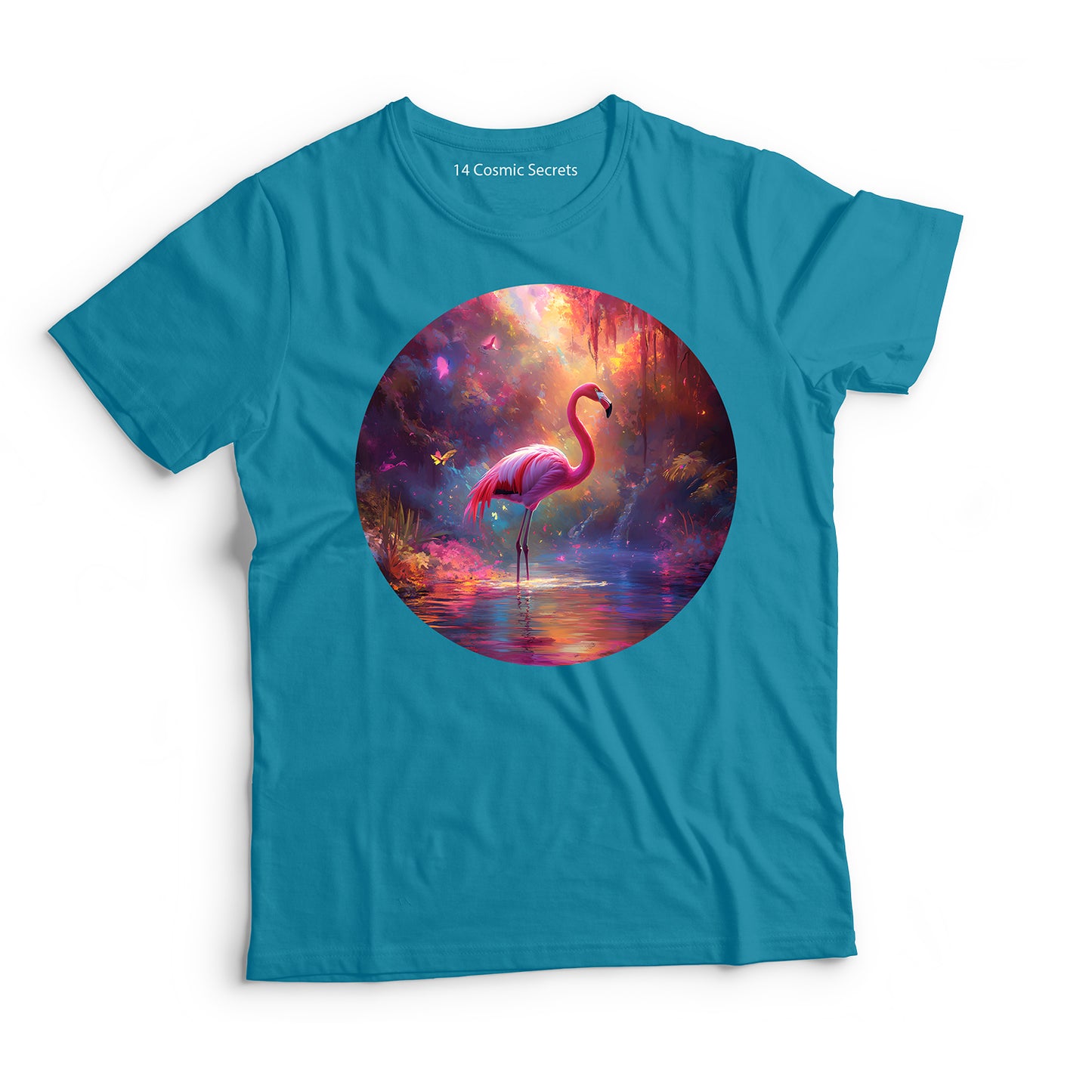 Flamingo T-Shirt for Kids Cotton Graceful Pink