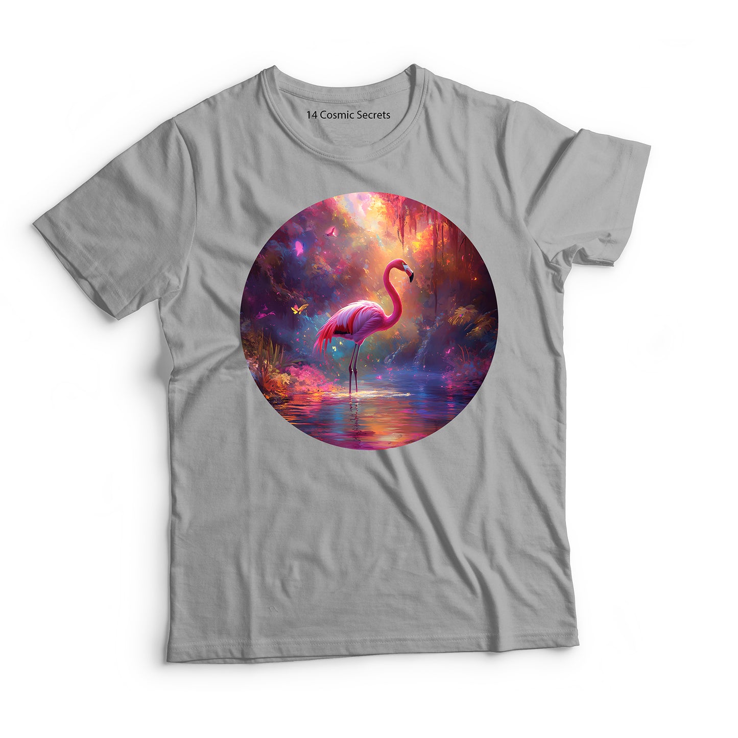 Flamingo T-Shirt for Kids Cotton Graceful Pink