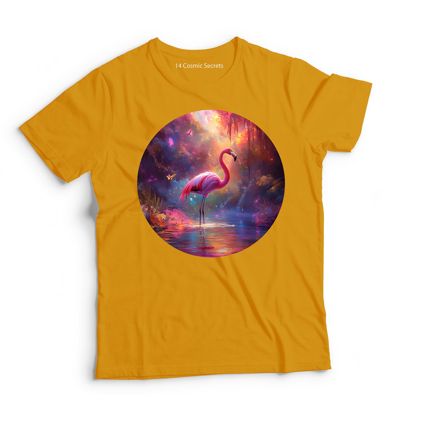 Flamingo T-Shirt for Kids Cotton Graceful Pink