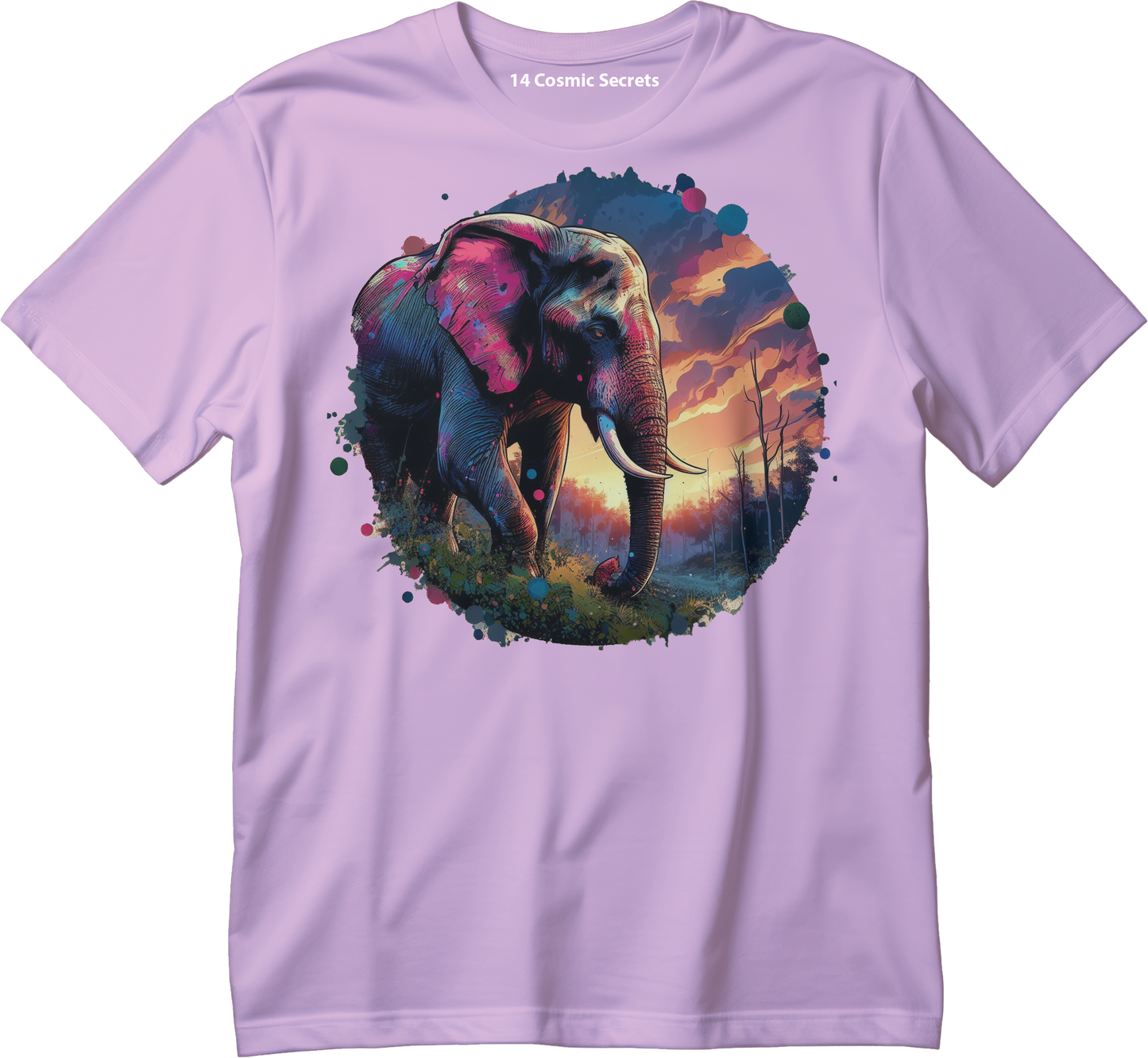 Elegant Indian Elephant Tee Graphic Printed T-Shirt Cotton T-Shirt Magnificence of India T-Shirt