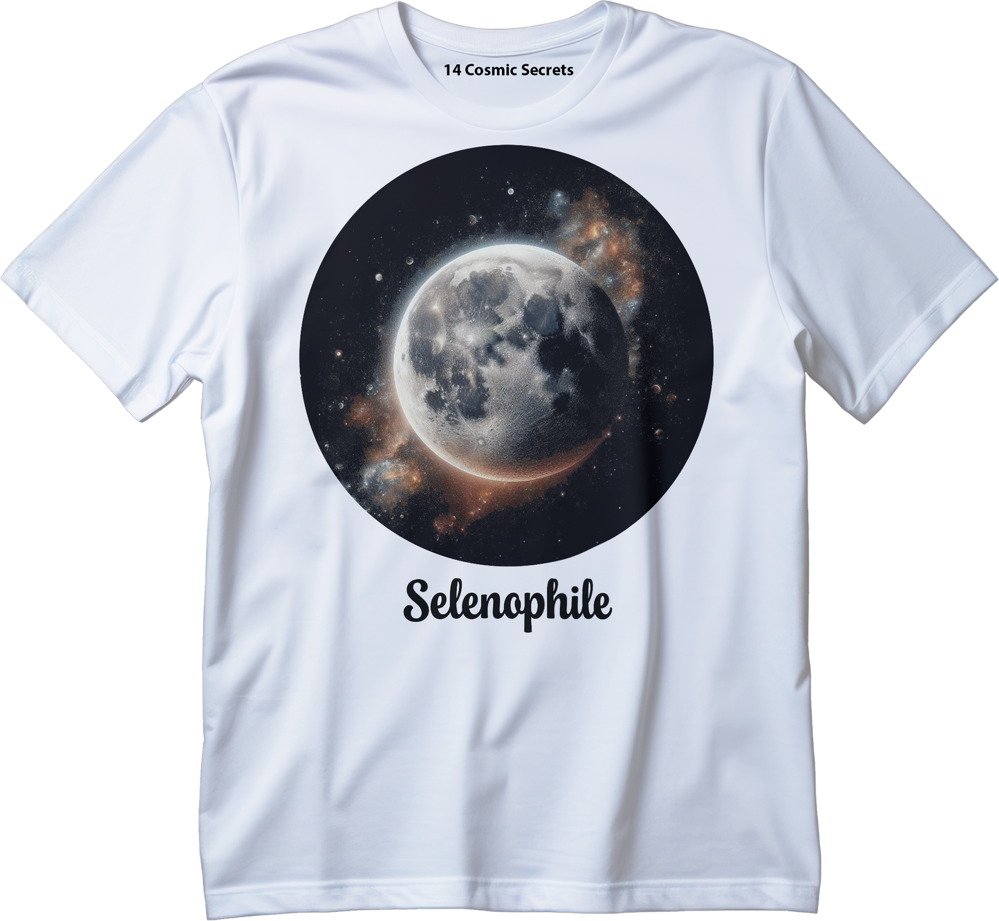 Selenophile - Full Moon Graphic Printed T-Shirt - Cotton - Cosmos T-Shirt