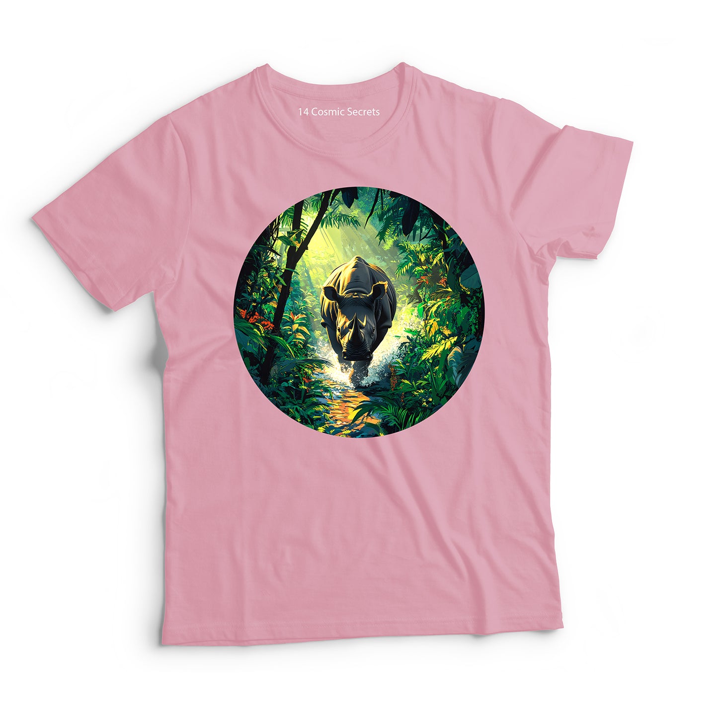 Rhino T-Shirt for Kids Cotton Majestic Wild
