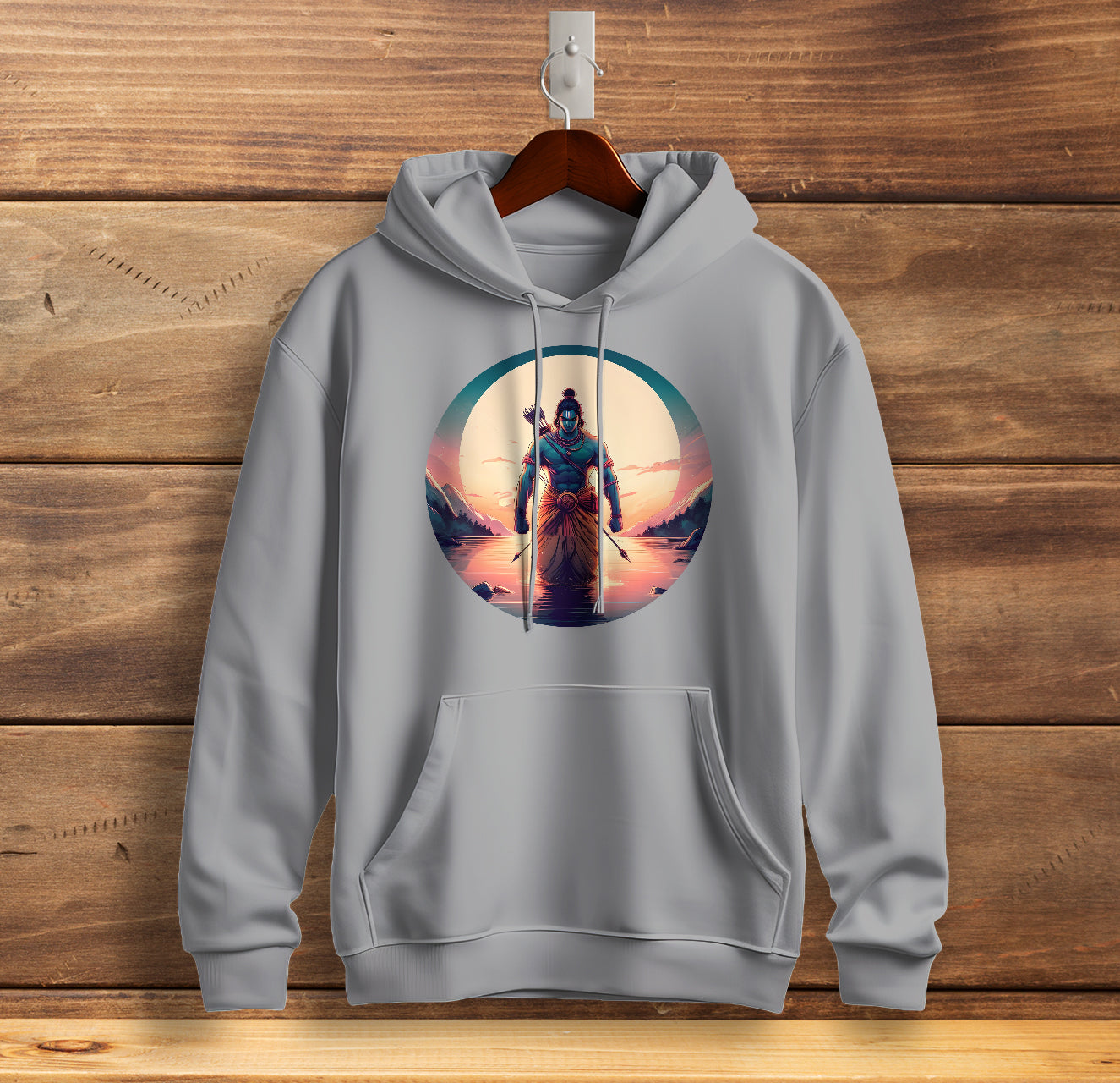 The Rama Chronicles Graphic Printed Sweatshirt for Men Cotton Sweatshirt Original Super Heroes of India Hoodie