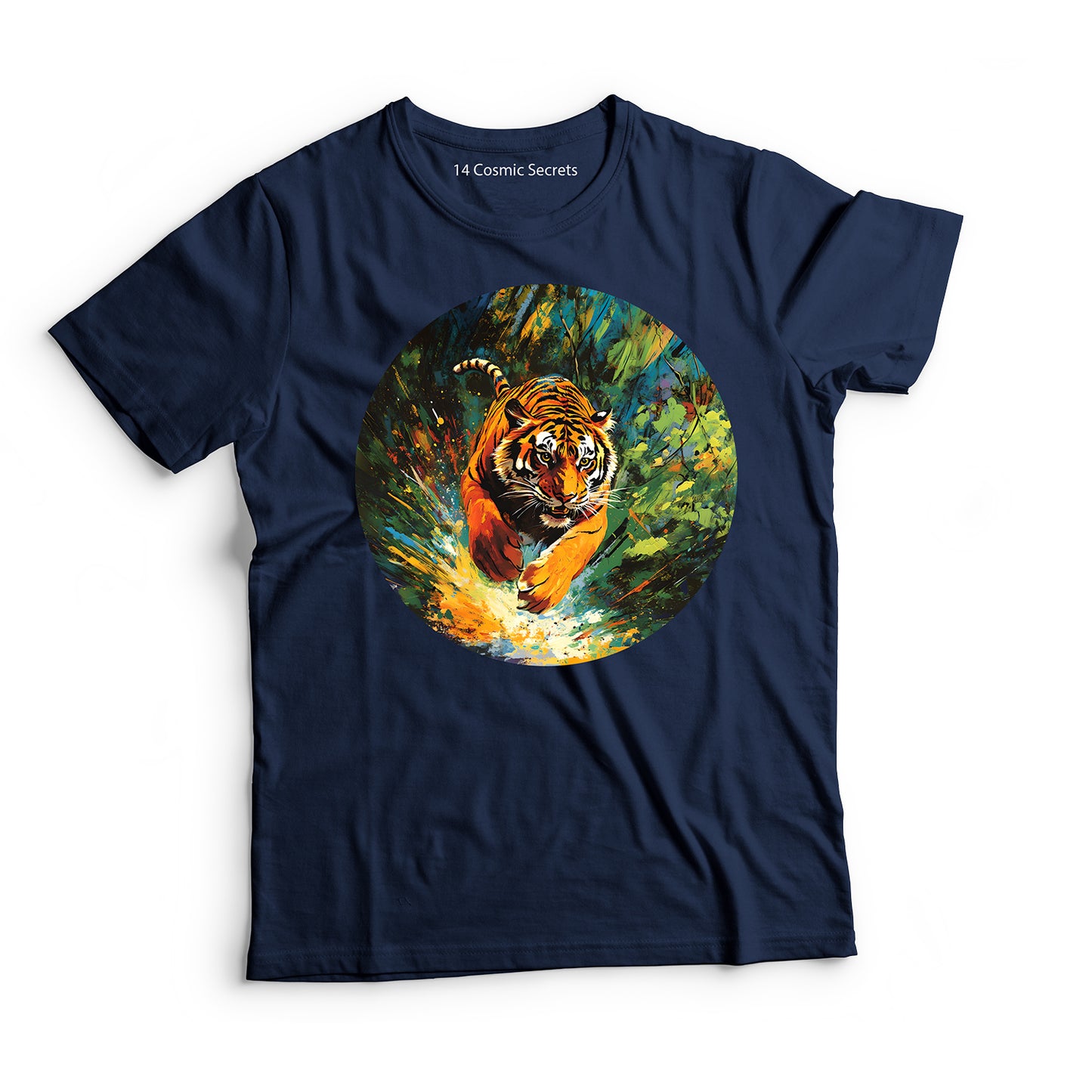 Tiger T-Shirt for Kids Cotton Powerful Wild