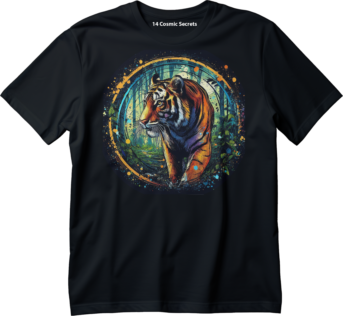 Tiger Kingdom Crest Shirt Graphic Printed T-Shirt Cotton T-Shirt Magnificence of India T-Shirt