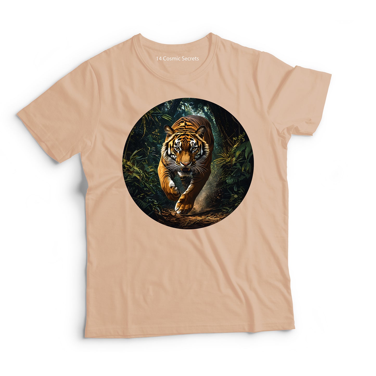 Tiger T-Shirt for Men Cotton Brave Roaring