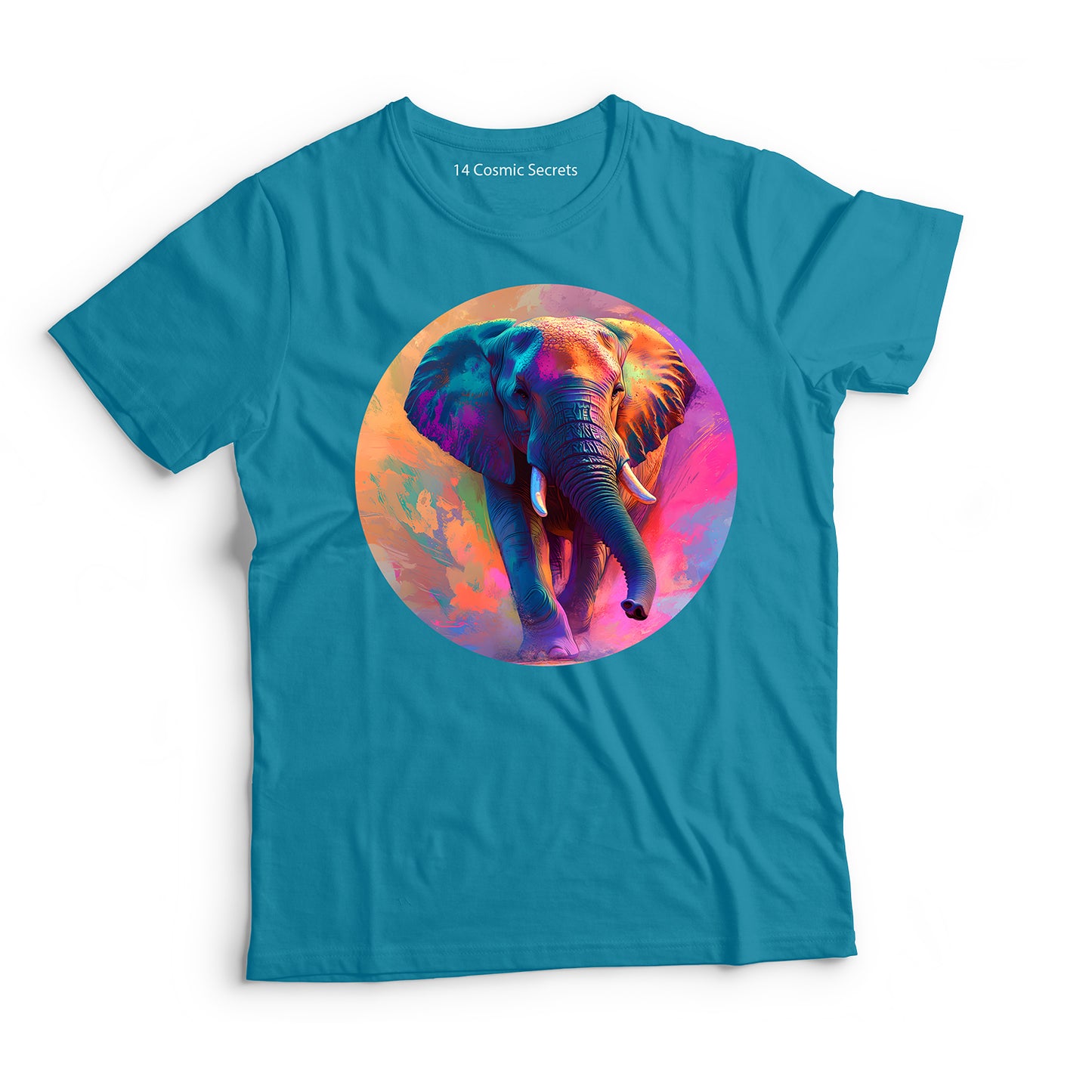 Elephant T-Shirt for Men Cotton Graceful Walking