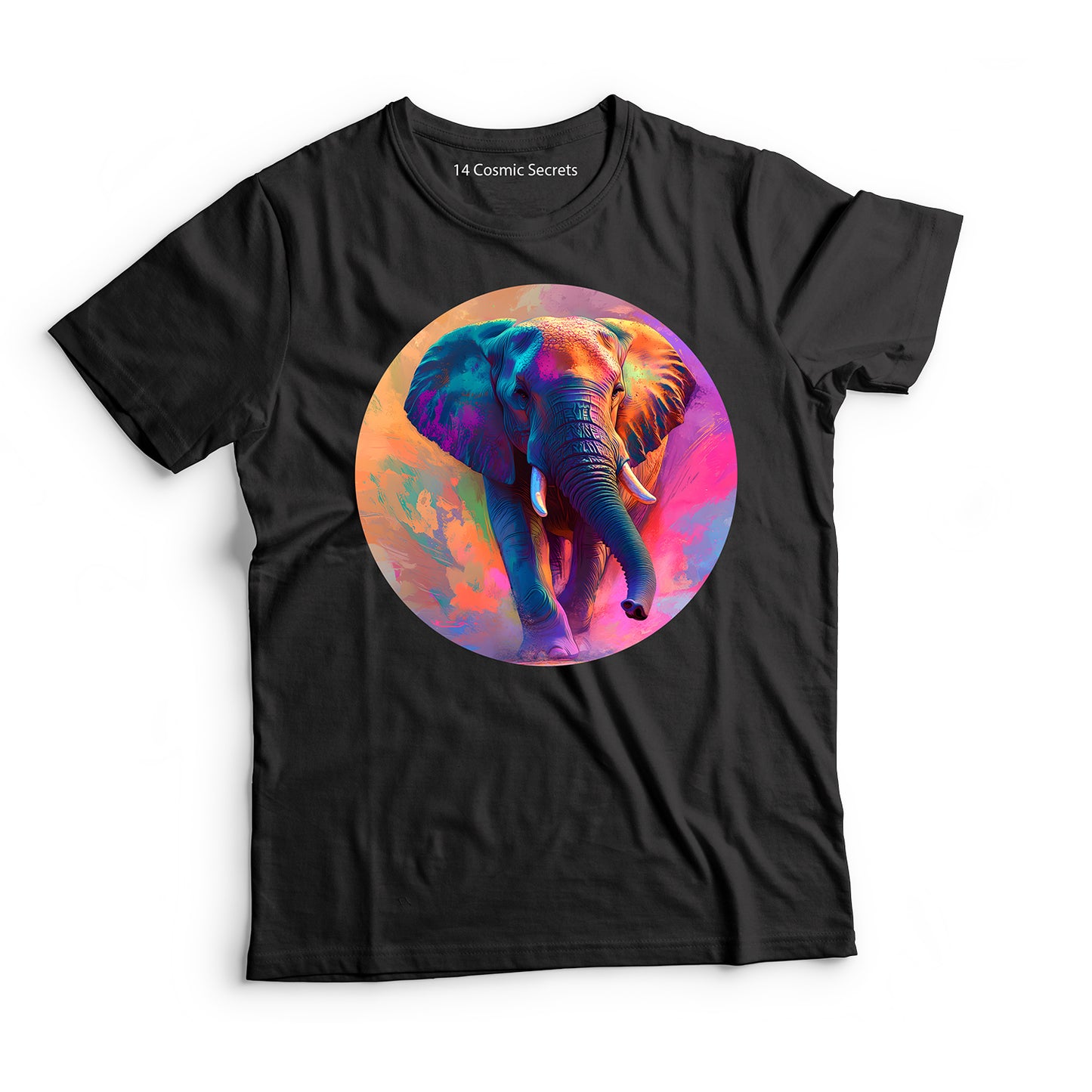 Elephant T-Shirt for Men Cotton Graceful Walking