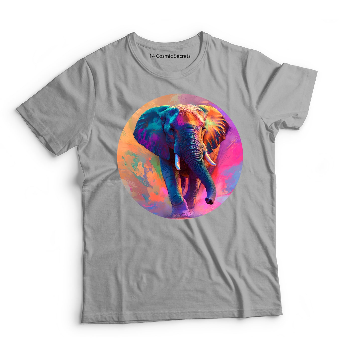 Elephant T-Shirt for Men Cotton Graceful Walking