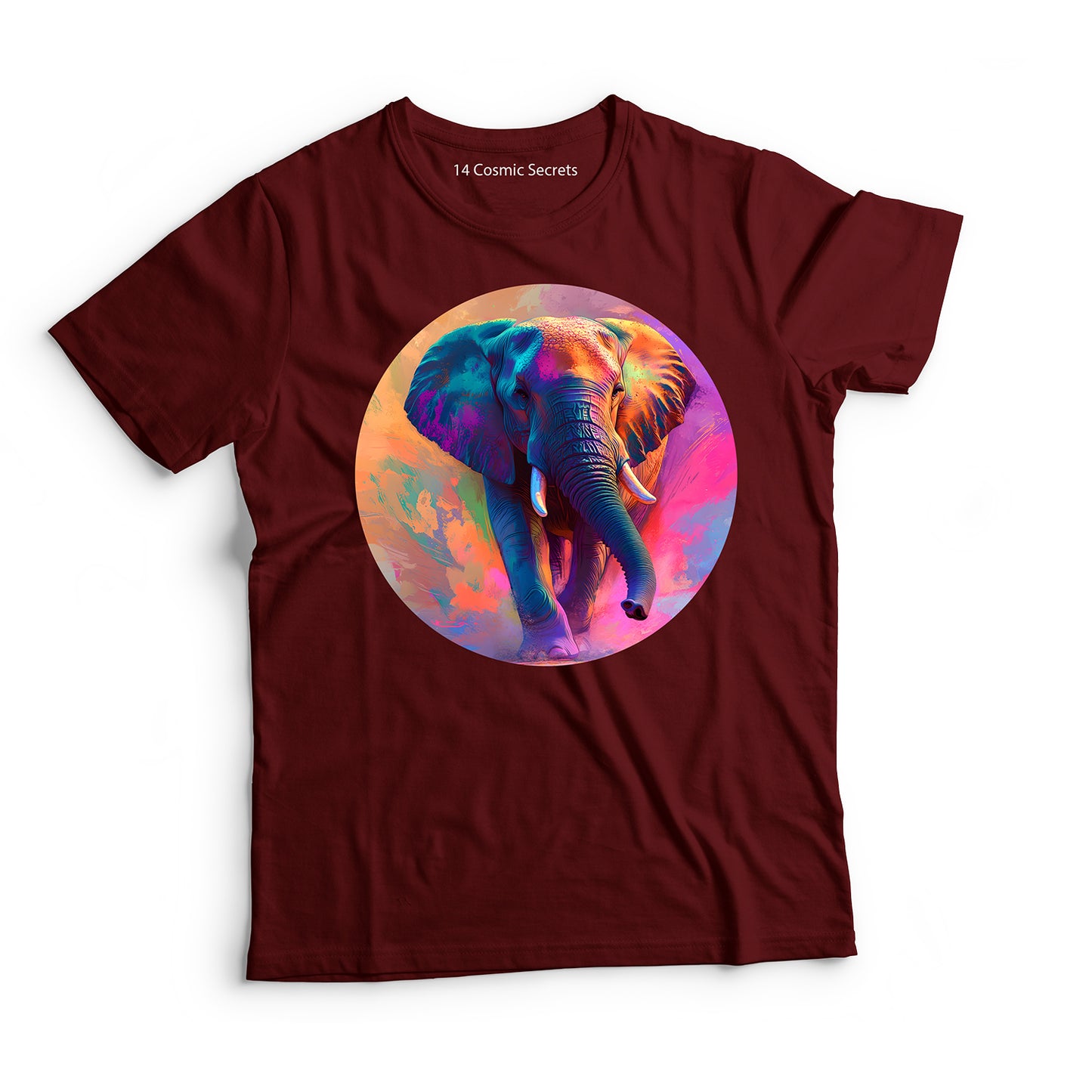 Elephant T-Shirt for Men Cotton Graceful Walking