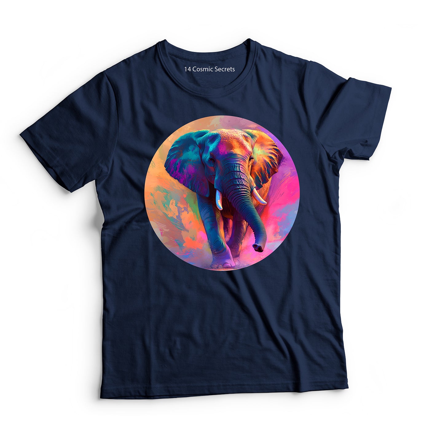 Elephant T-Shirt for Men Cotton Graceful Walking