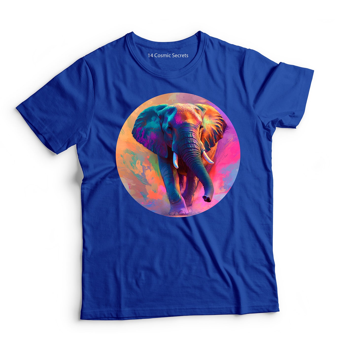 Elephant T-Shirt for Men Cotton Graceful Walking