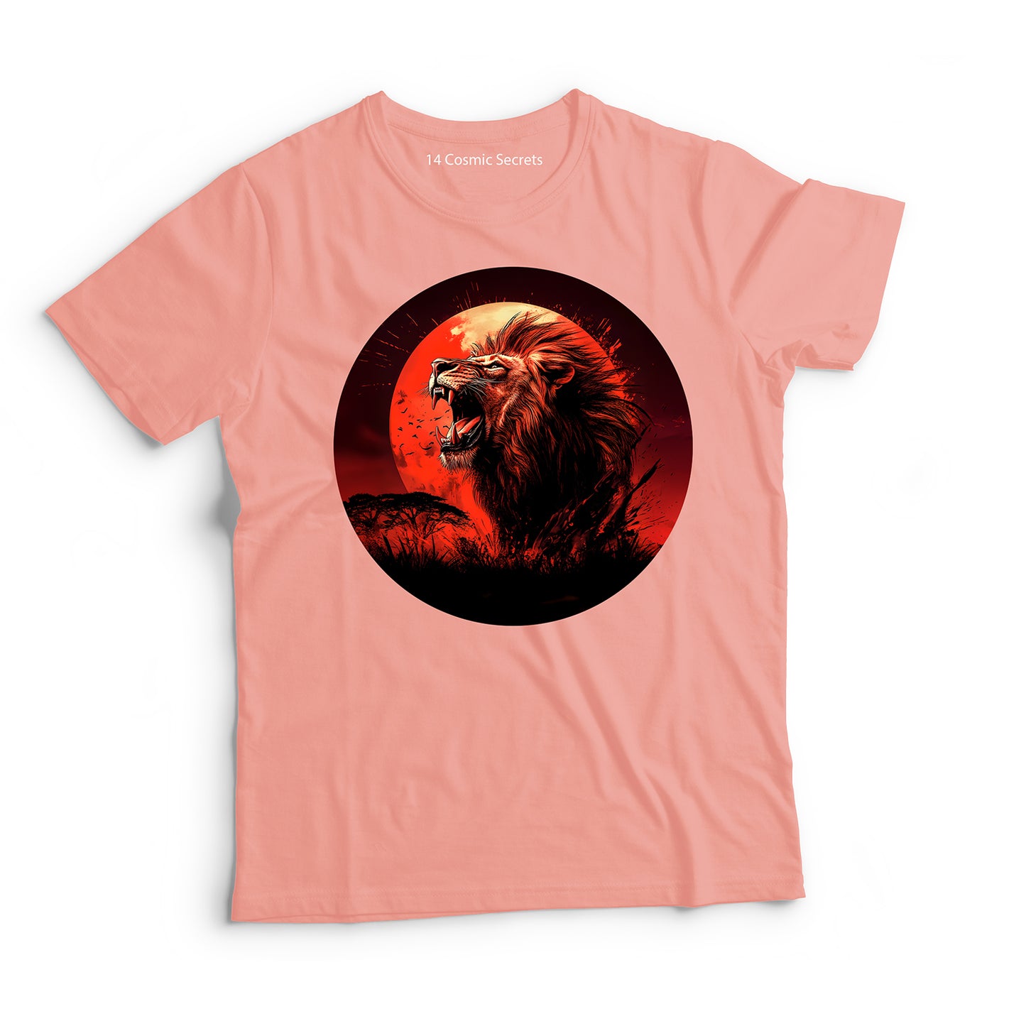 Lion T-Shirt for Women Cotton Silent Predator