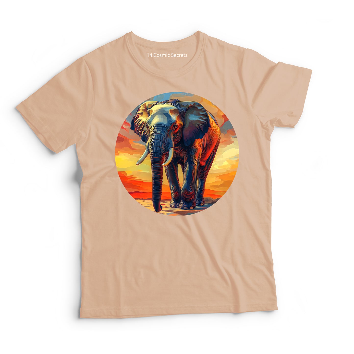 Elephant T-Shirt for Men Cotton Timeless Wisdom