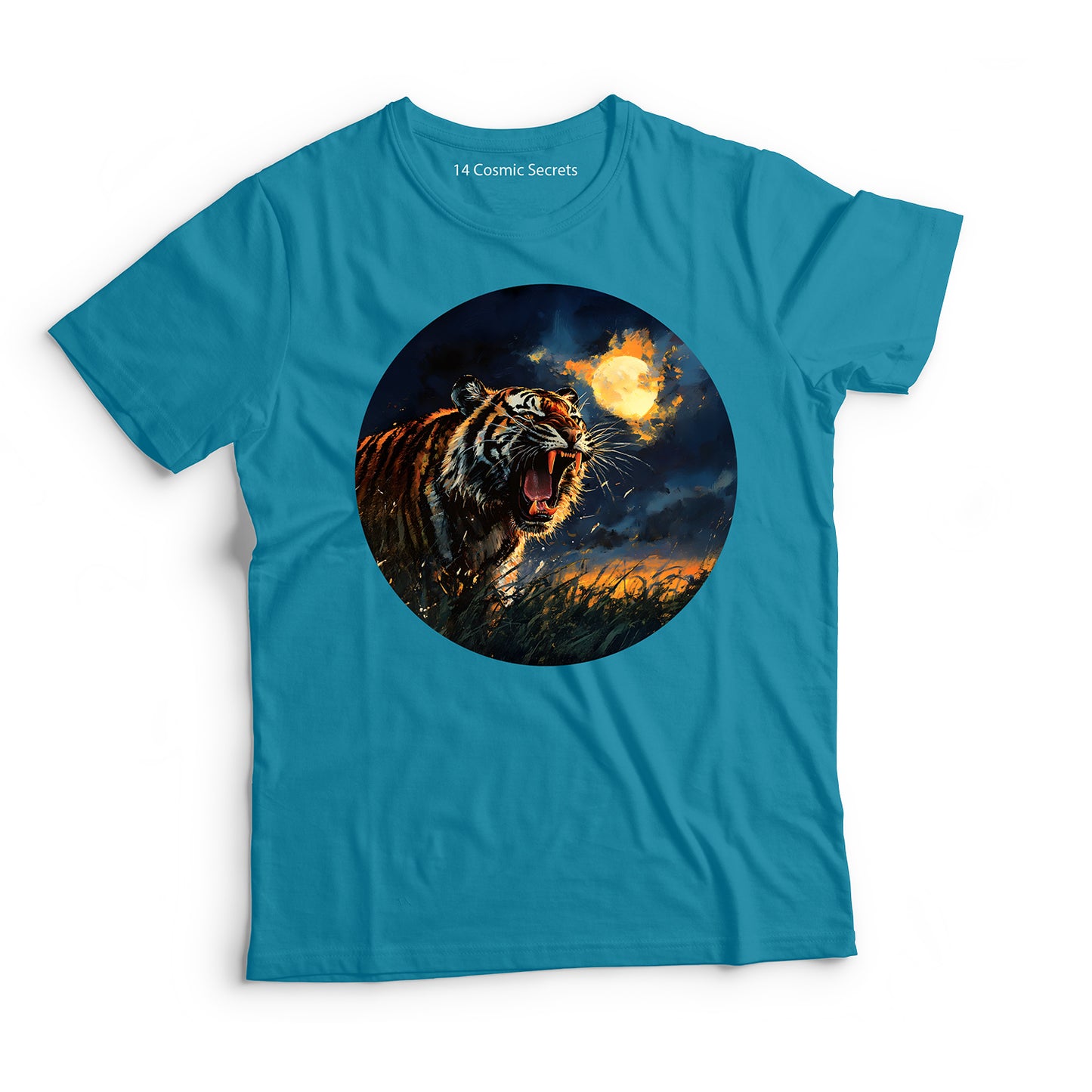 Tiger T-Shirt for Men Cotton Radiant Golden