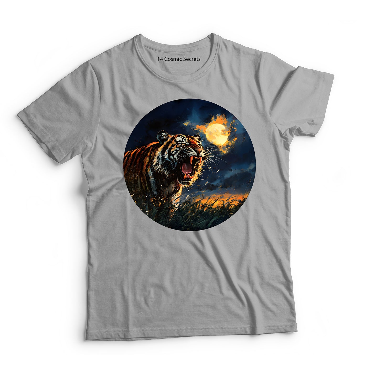 Tiger T-Shirt for Men Cotton Radiant Golden