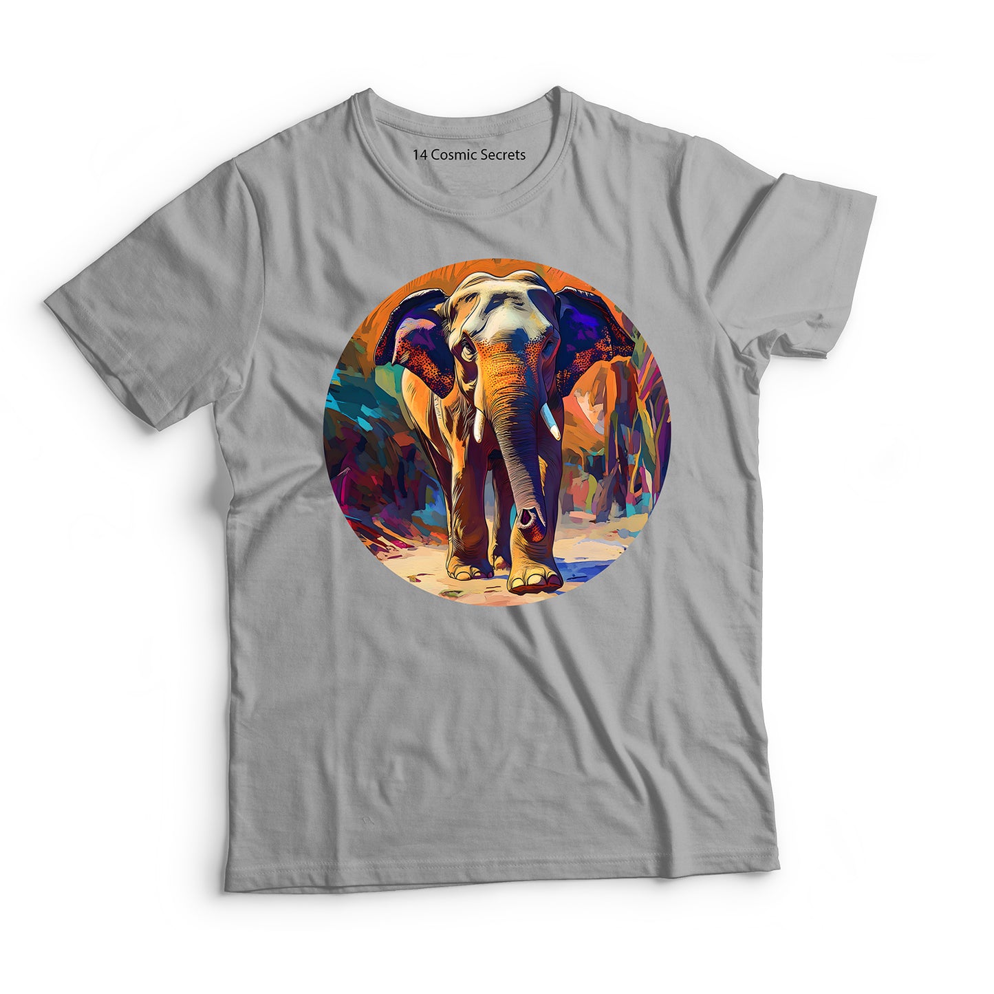 Elephant T-Shirt for Men Cotton Enduring Strength