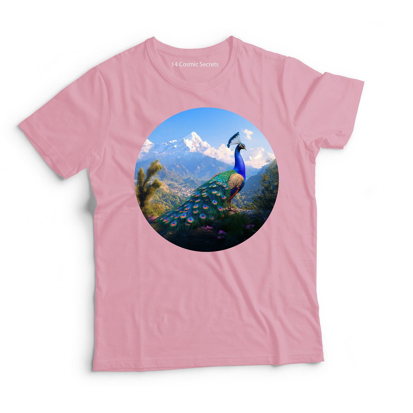 Peacock T-Shirt for Kids Cotton Timeless Beauty