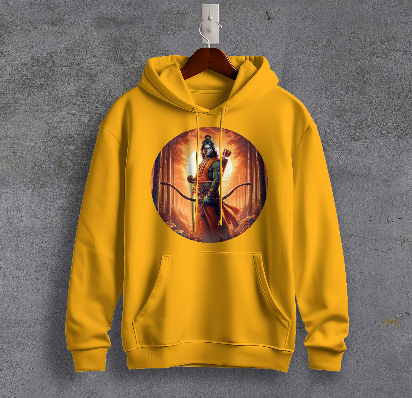 Rama The Epic Hero Graphic Printed Sweatshirt for Men Cotton Sweatshirt Original Super Heroes of India Hoodie