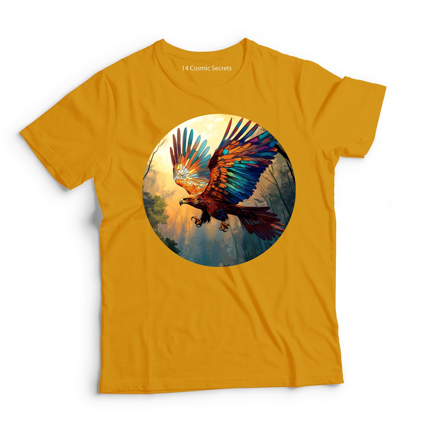 Eagle T-Shirt for Men Cotton Bold Golden