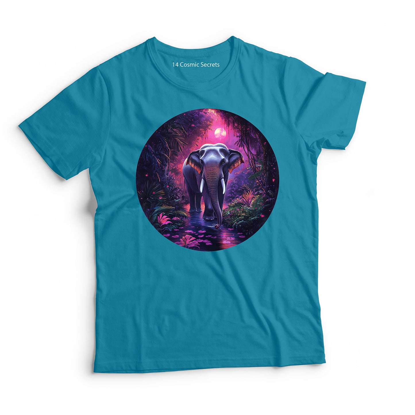 Elephant T-Shirt for Men Cotton Bold Safari