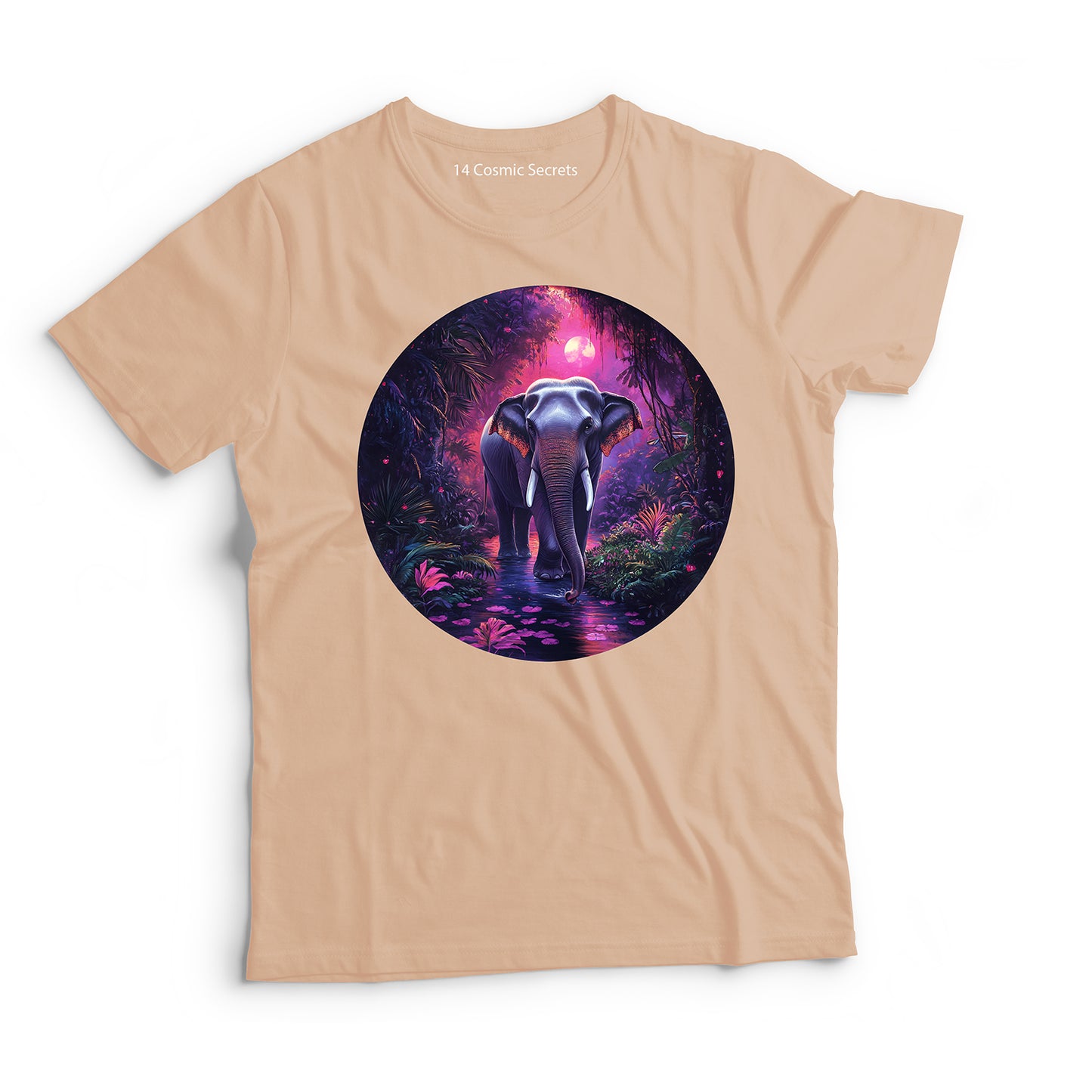 Elephant T-Shirt for Men Cotton Bold Safari