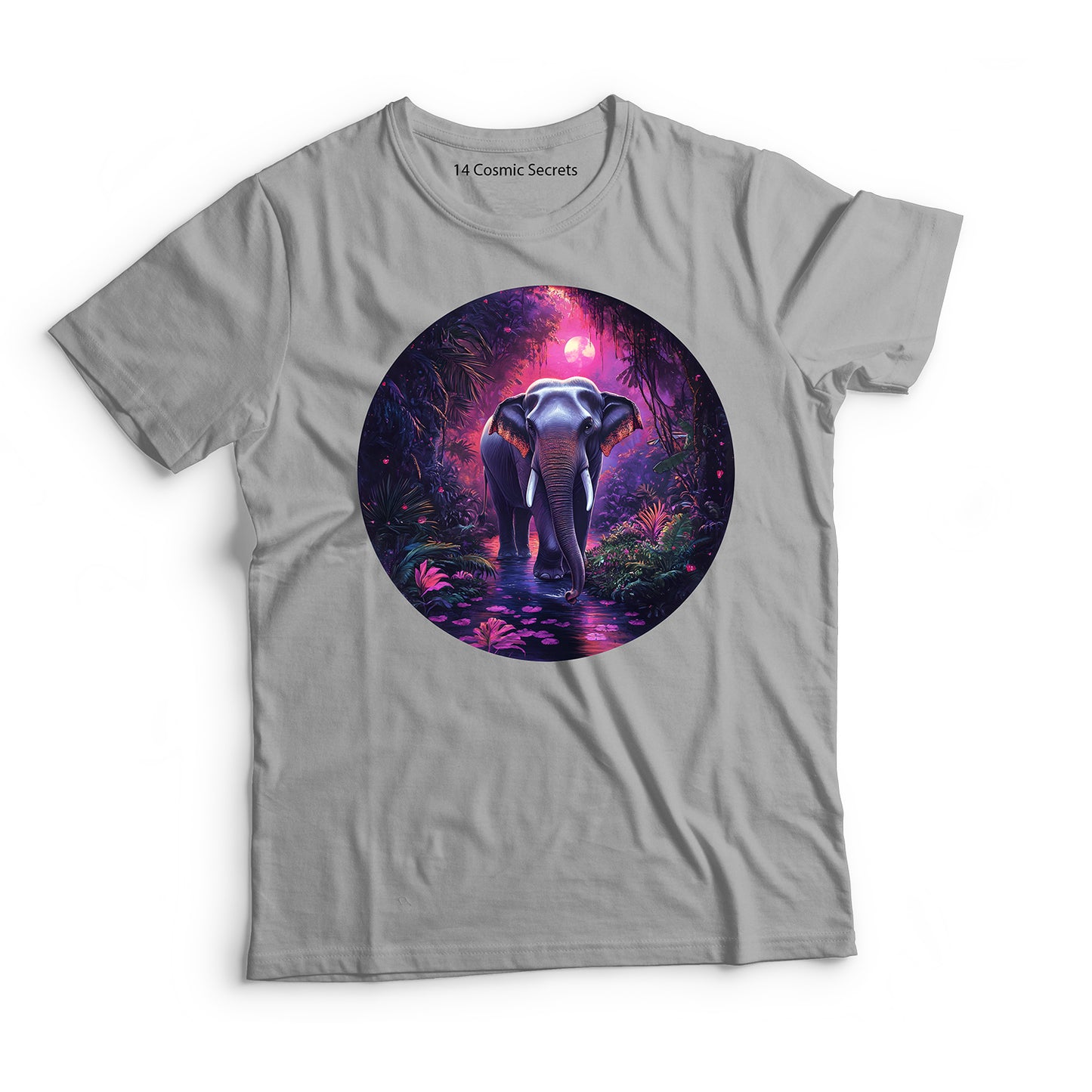 Elephant T-Shirt for Men Cotton Bold Safari