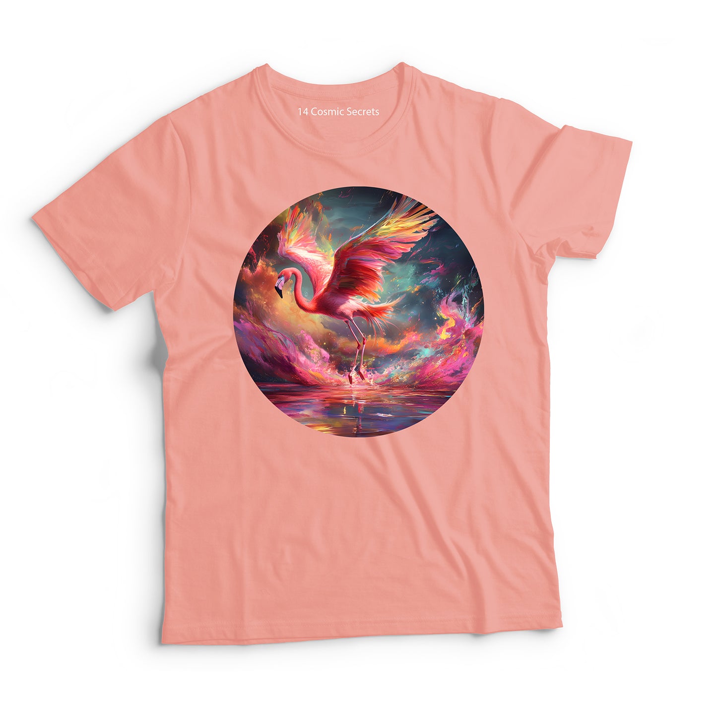 Flamingo T-Shirt for Women Cotton Majestic Lake