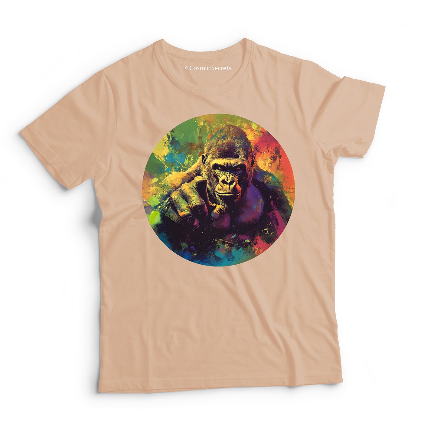 Gorilla T-Shirt for Men Cotton Powerful Silverback