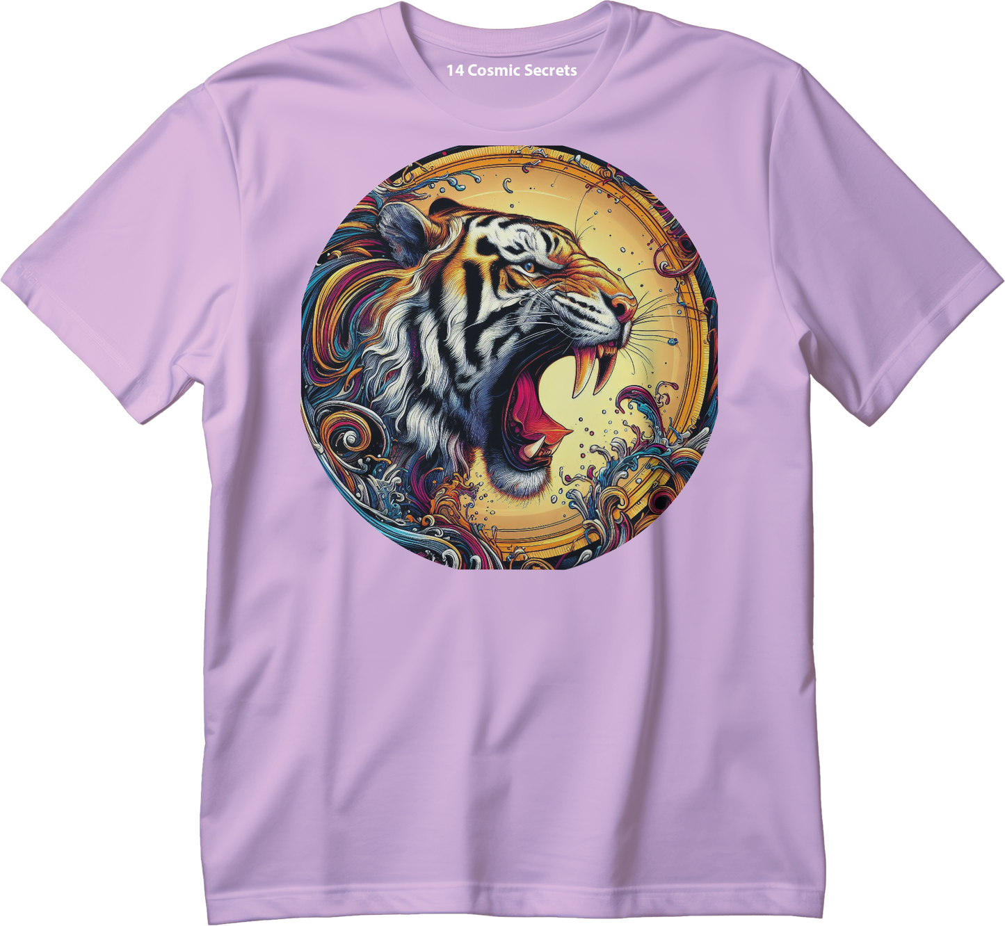 Tiger's Crowned Attire Graphic Printed T-Shirt Cotton T-Shirt Magnificence of India T-Shirt