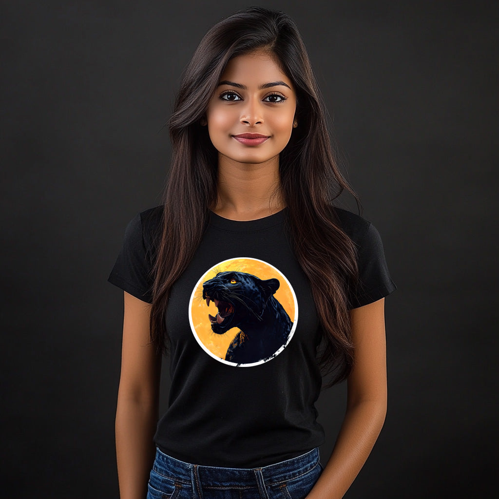 Black Panther T-Shirt for Women Cotton Silent Hunter