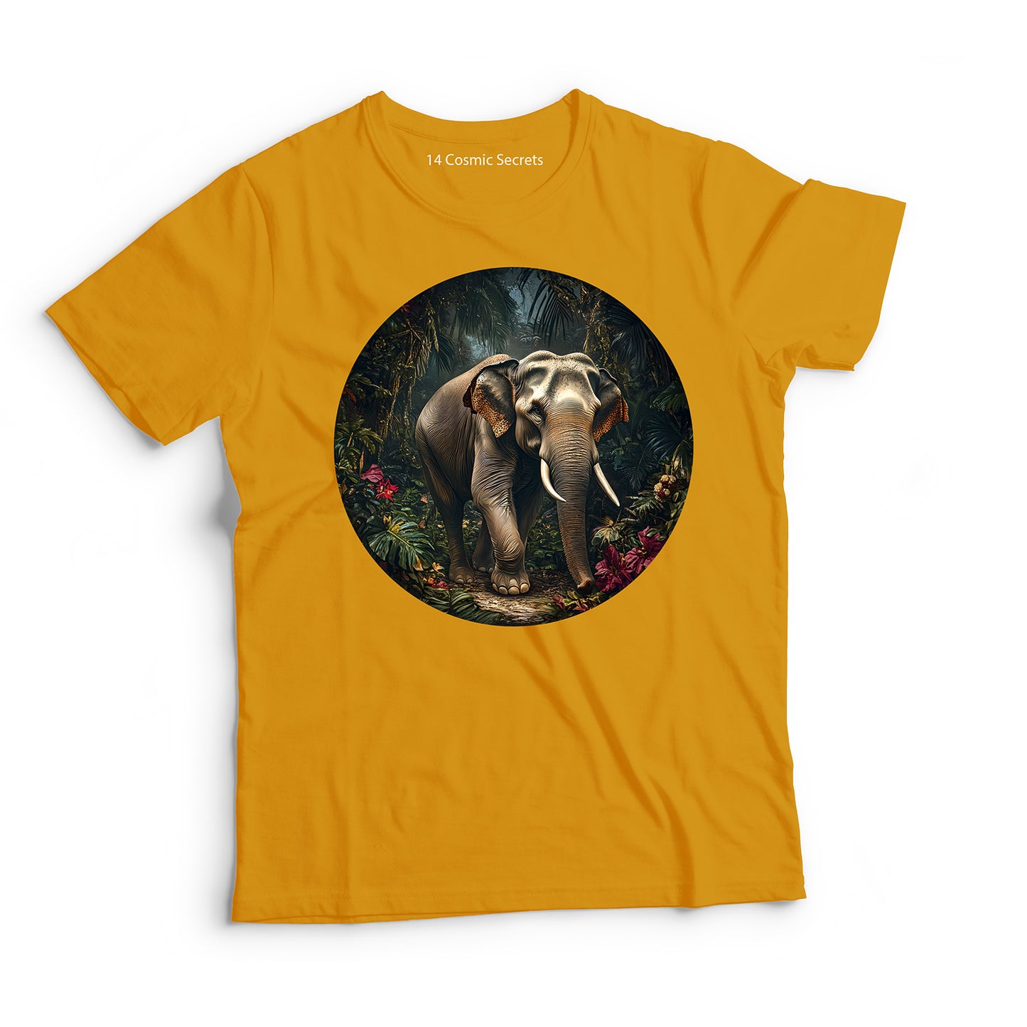 Elephant T-Shirt for Women Cotton Gentle Jungle