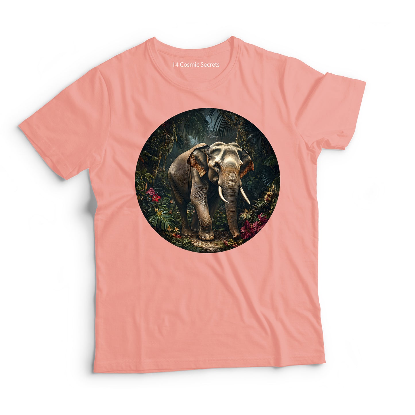 Elephant T-Shirt for Women Cotton Gentle Jungle