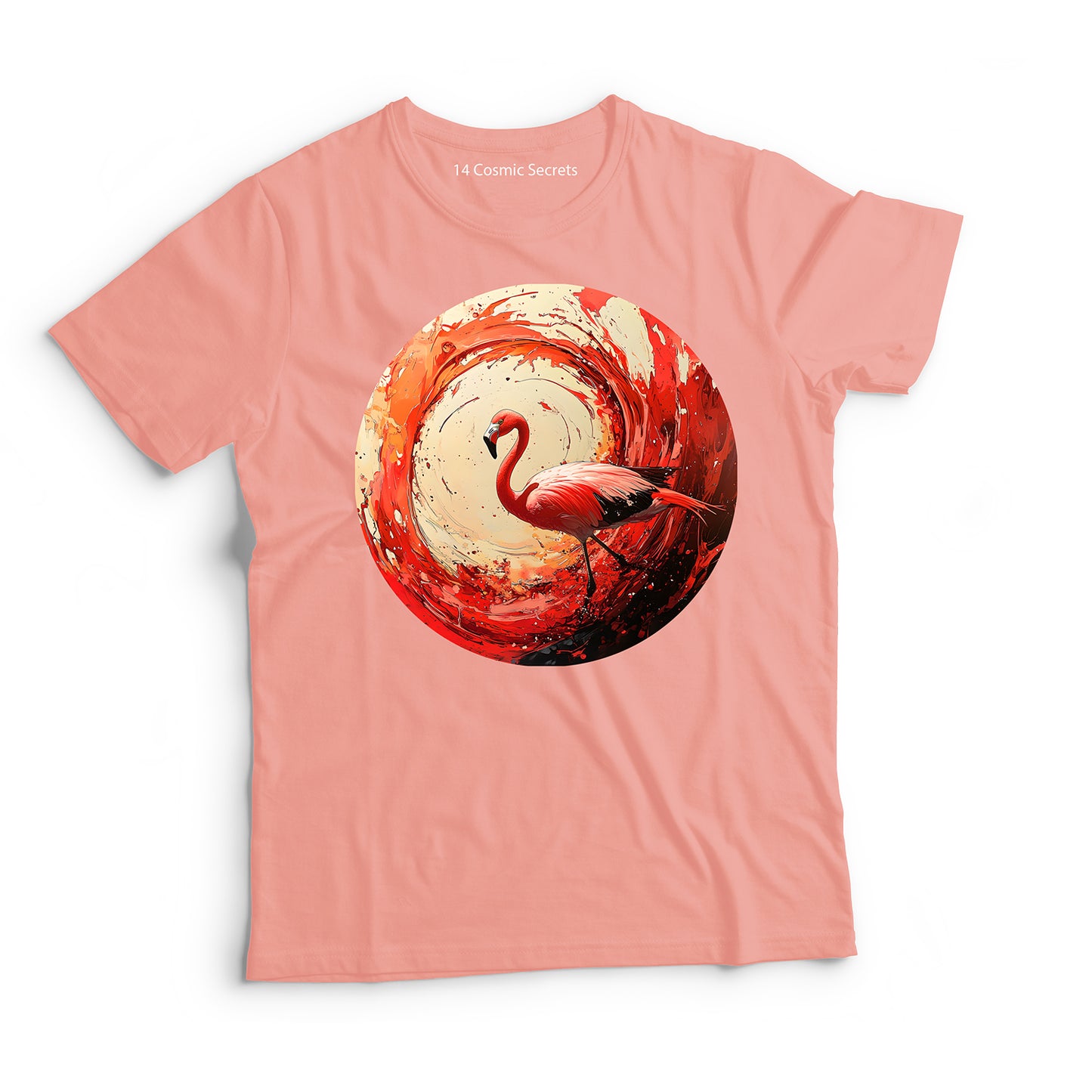 Flamingo T-Shirt for Women Cotton Bold Dancing
