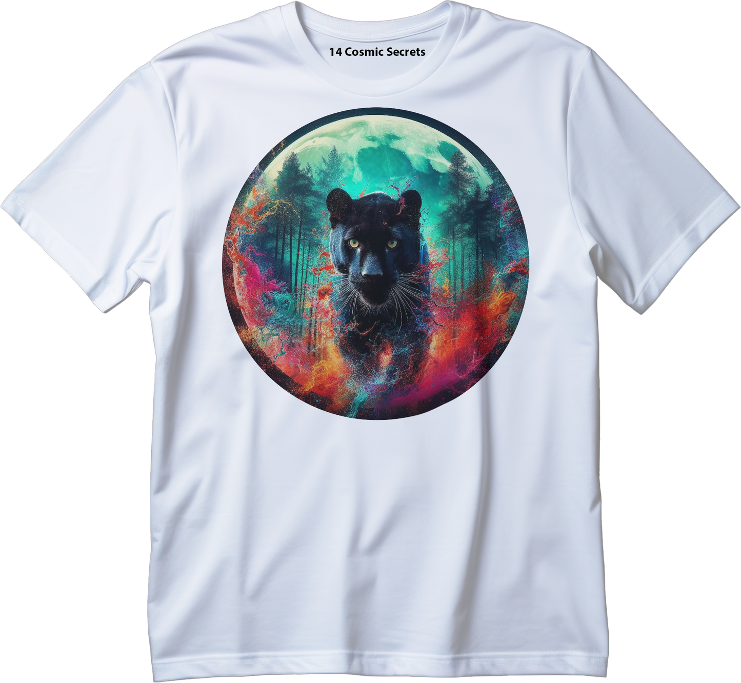 The Mesmerizing Gaze Graphic Printed T-Shirt Cotton T-Shirt Magnificence of India T-Shirt