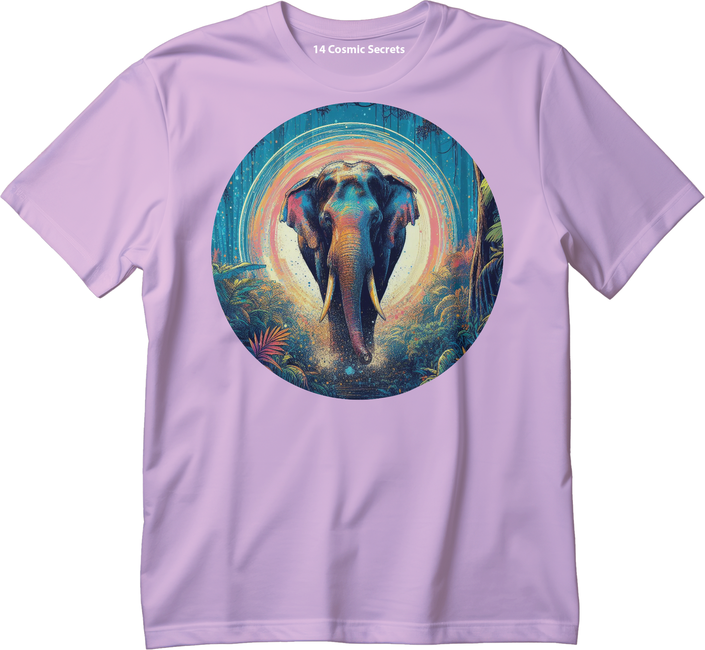 Royal Indian Elephant T-Shirt Graphic Printed T-Shirt Cotton T-Shirt Magnificence of India T-Shirt