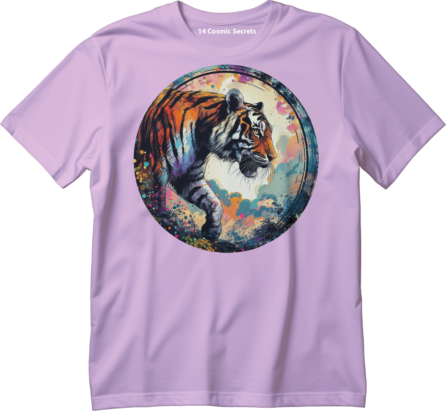 Bengal Tiger Majesty Top Graphic Printed T-Shirt Cotton T-Shirt Magnificence of India T-Shirt